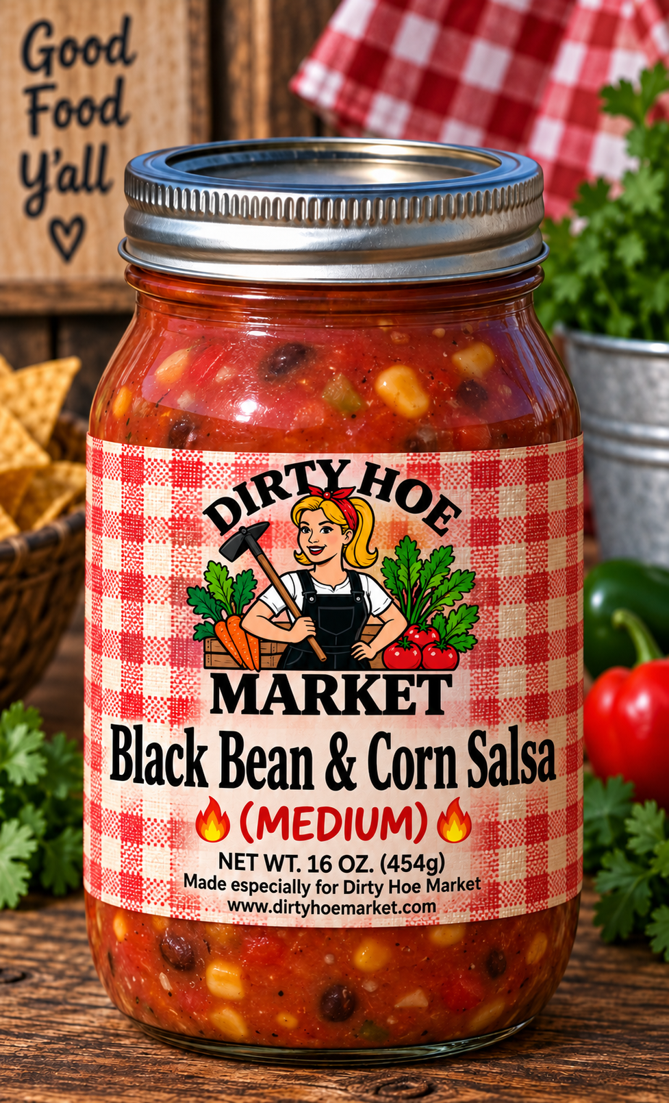 Dirty Hoe Market Black Bean and Corn Salsa