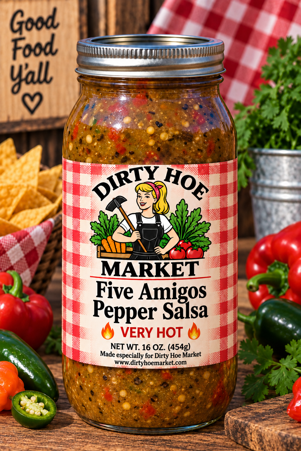 Dirty Hoe Market Five Amigos Pepper Salsa