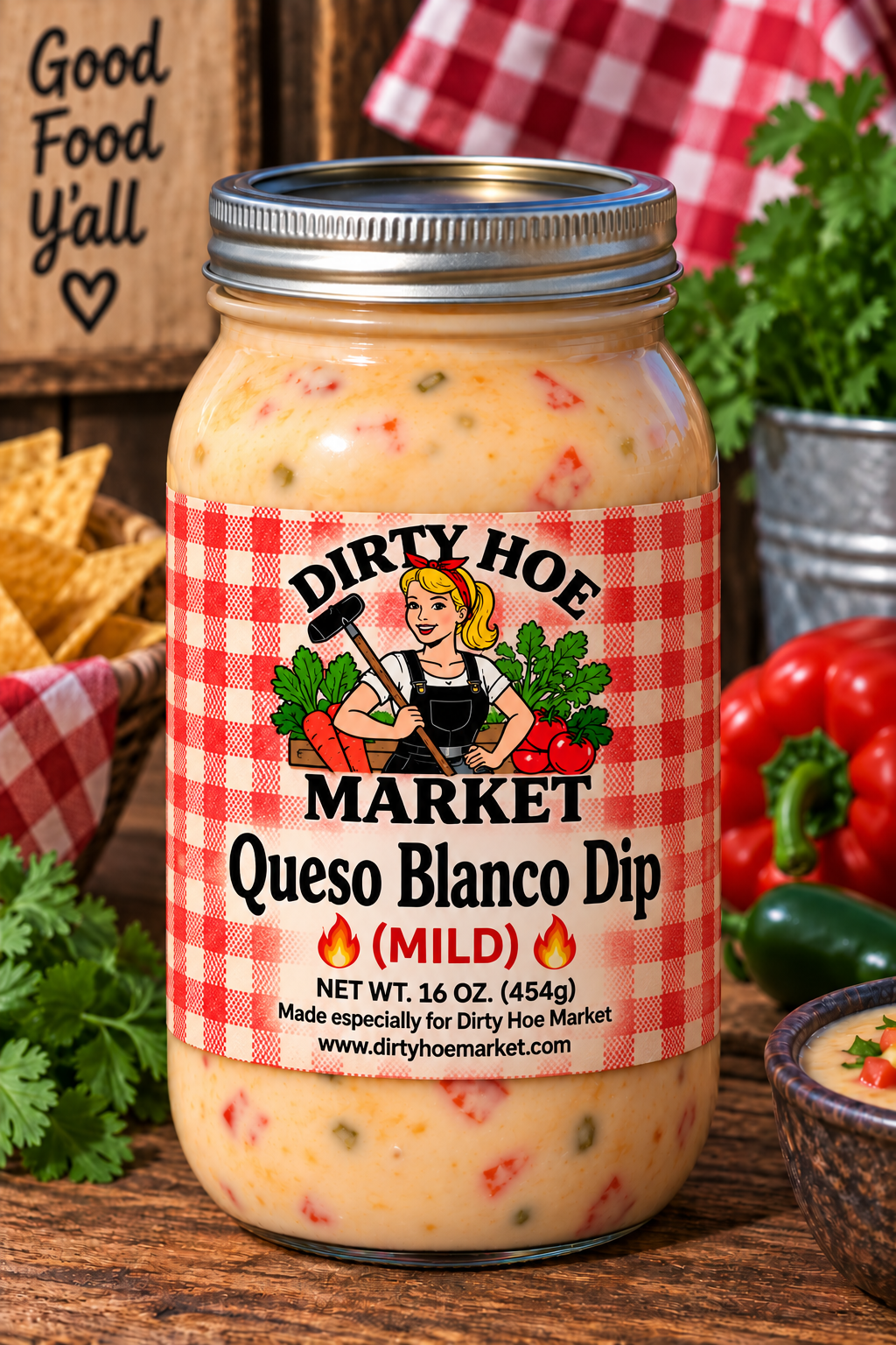 Dirty Hoe Market Queso Blanco Dip